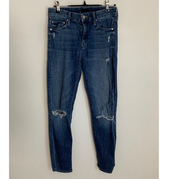 MOTHER Denim - Mother The Looker Crop‎ Jeans size 26 distressed